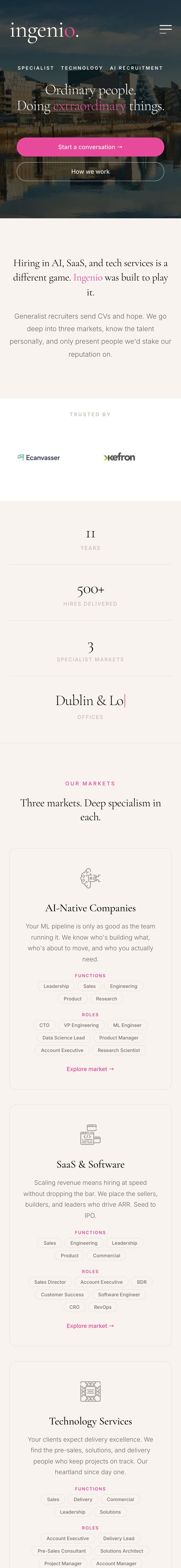 Ingenio Global on mobile